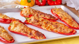 PEPERONI RIPIENI al forno 🌶️ una cena deliziosa e leggera ⭐️ [upl. by Philippe]