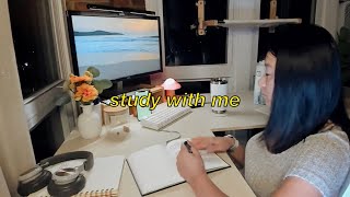 sunrise 🌅 study with me live with ocean waves background sounds [upl. by Ruenhcs62]