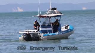 Bribie Island VMR towing an unattended boat [upl. by Elgar]