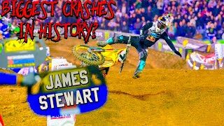 James Stewarts Biggest Crashes [upl. by Rabbaj]