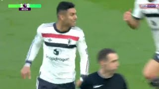 Casemiro Goal West Ham Vs Manchester United 11 All Goals Analysis amp Highlights [upl. by Gallenz]