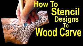 Learn How to Stencil Wood Carving Power Carving 400xs Engraving [upl. by Netnerb]