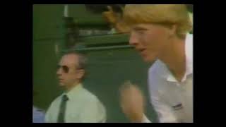 Wimbledon 1985 SF Becker vs Jarryd [upl. by Phaidra]