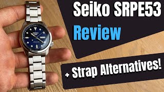 Seiko SRPE53 quotDressKXquot Review  Best New Seiko 5  Strap Alternatives [upl. by Lauri]