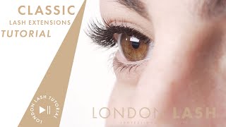 Classic Lash Tutorial for Beginners  Single Eyelash Extensions Step by Step [upl. by Caldeira]