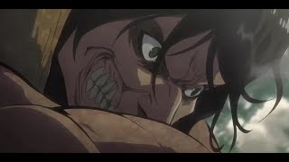 Eren Vs Reiner  Attack On Titan S2 Dub [upl. by Sueahccaz]