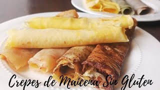 CREPES Rápidos Sencillos y Deliciosos 😋 RECETA SIN GLUTEN II 5 SABORES II Dulces y Salados 👌 [upl. by Ninahs136]