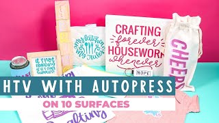 Cricut AutoPress with HTV How Well Does It Work [upl. by Niela]