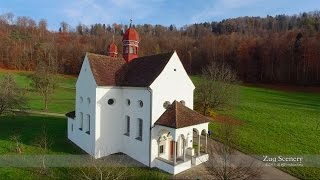 4K Verena Chapel Zugerberg SWITZERLAND アルプス山脈 dji airview [upl. by Samala572]