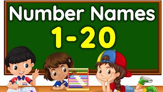 Number names  Number Names 1 20  Number spelling  Learn Numbers  Numbers 1 to 20  numbername [upl. by Aivatnwahs632]