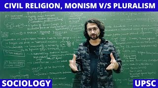 Lec 90B Civil Religion  Monism and Pluralism sociology religion upsc net jrf [upl. by Aleta]