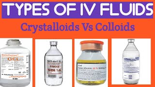 Colloids IV FluidsCrystalloids and colloids IV FluidsIV Fluids types and uses [upl. by Parrie]