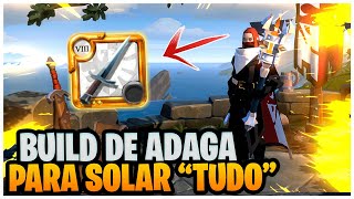 MELHOR BUILD PARA PVE SOLO ADAGA  Albion Online [upl. by Aiasi]