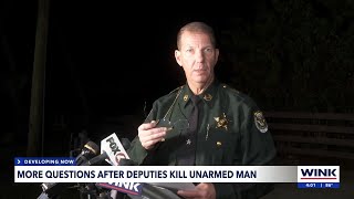 Charlotte County Sheriff addresses deputyinvolved shooting [upl. by Harutek233]