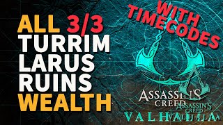 Turrim Larus Ruins Wealth Treasure Chests Assassins Creed Valhalla [upl. by Gram]