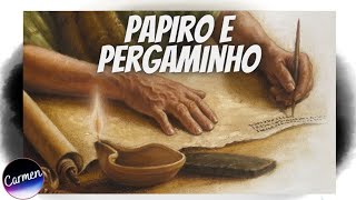 PAPIRO E PERGAMINHO  o formato antigo da BÍBLIA O que é papiro O que é pergaminho [upl. by Ayikur]