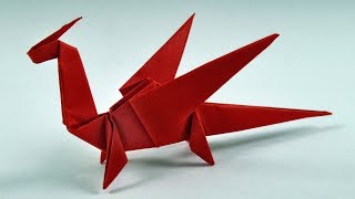 How To Make a paper dragon  Origami Easy Dragon [upl. by Elin]