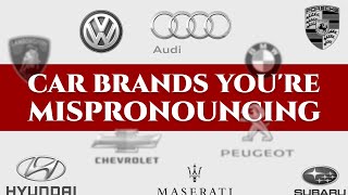 23 Luxury Car Brands Youre Mispronouncing How to Pronounce Mercedes Benz Jaguar Bugatti amp More [upl. by Haldi]