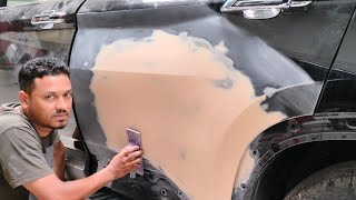 car painting porcess full Denting and painting porcess on YouTube channel sabcebers [upl. by Ocko]