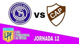 Independiente Rivadavia 02 Platense en vivo LIGA PROFESIONAL ARGENTINA Jornada 12 [upl. by Naujej898]