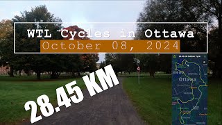 WTL Cycles 28 KM in Ottawa October 08 2024 4K [upl. by Annaj720]