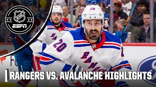 New York Rangers vs Colorado Avalanche  Full Game Highlights  NHL on ESPN [upl. by Silletram612]