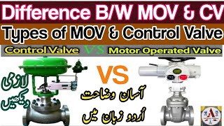 Difference Between MOV amp Control Valve  Motorised Operated Valve InstrumentAcademy [upl. by Rhodes827]