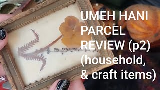 UMEH HANI PARCEL REVIEW p2 household and craftitems [upl. by Trotter]