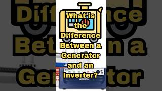 What is the Difference Between a Generator and an Inverter jbtechnicians generatorvsinverter [upl. by Nrek256]