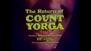 The Return Of Count Yorga 1971  TV Spot Trailer [upl. by Imik]