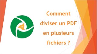 Comment diviser un PDF en plusieurs fichiers [upl. by Ahtnama430]