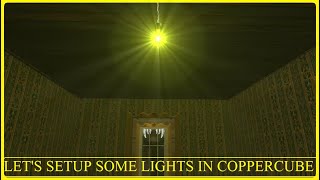 COPPERCUBE 651  Basic Light Setup Tutorial for Game Engine Development [upl. by Niltiak]