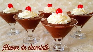 Mousse de chocolate  Receta fácil  Mi tarta preferida [upl. by Llennaj878]