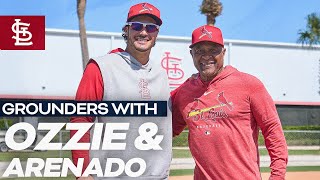 Grounders with Ozzie amp Arenado  St Louis Cardinals [upl. by Yebba]