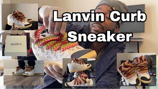 Lanvin curb sneaker review and try on lanvin [upl. by Atena]