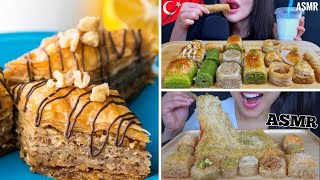 THE BEST BAKLAVA MUKBANG COMPILATION MUKBANGERS LOVE BACKLAVA Sweet Frog [upl. by Rice]