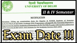 Exam Form Filling Last Date Extended  2nd amp 4th Semester  Exam Last Date Extend [upl. by Annelak766]