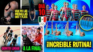 MÉXICO VA POR OTRAS 4 MEDALLAS en Clavados Natación Artística y Ecuestre RESUMEN DÍA 10 PARIS2024 [upl. by Richma]