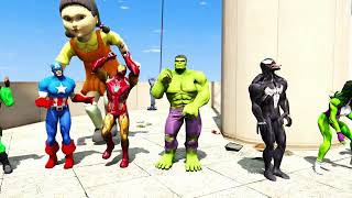 GTA 5 SPIDERMAN Water Slides RAGDOLLS  Hulk Iron man SpiderMan Euphoria Ragdolls [upl. by Erland]