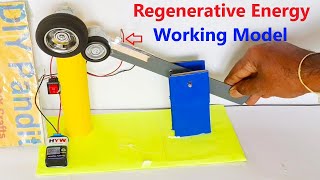 regenerative energy working model science exhibition project  diy  diypandit  DIY pandit [upl. by Neeruam624]