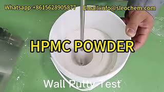 HPMC Hydroxypropyl Methyl Cellulose HPMC powder used wall puttty powder construction materials [upl. by Vernita]