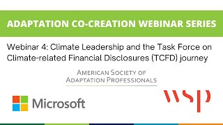 CoCreation Webinar Series 4 TCFD [upl. by Oletta774]