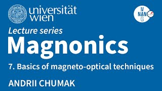 Magnonics  Lecture 7  Basics of magnetooptical techniques [upl. by Jahncke]