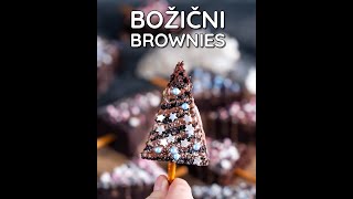 Božični brownies  video recept [upl. by Odeen973]