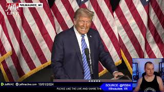 President Trump Live in Milwaukee Wisconsin [upl. by Modestine]