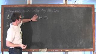 Deriving Derivative Rules for Trigonometric Functions Tan Cot Sec Csc Calculus 1 AB [upl. by Finer]