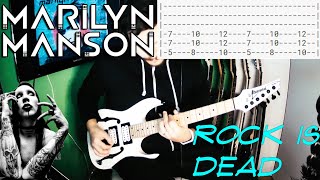 Marilyn Manson  Rock is Dead Guitar Cover Tab [upl. by Quin]