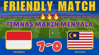 🔴 LIVE INDONESIA 70 MALAYSIA  FRIENDLY MATCH  TIMNAS MAKIN MENYALA LAWAN TAK BERDAYA [upl. by Llered466]