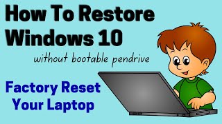 How to refresh  reset  restore windows10  Factory Reset Your Windows 10 PC or Laptop Shorts [upl. by Nevarc352]