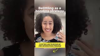 Belittling as a bonding strategy [upl. by Reena]